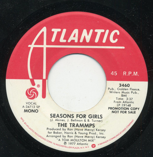 The Trammps - Seasons For Girls - Atlantic - 3460 - 7", Single, Mono, Promo 1761924814