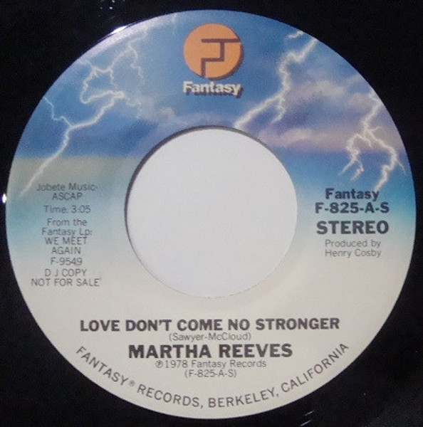 Martha Reeves - Love Don't Come No Stronger (7", Mono, Promo)