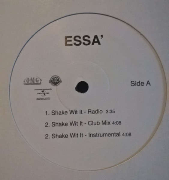 Essa - SHAKE WIT IT / AIN'T SAYIN' NUTHIN' / CLUB SHIT  - Bungalo Records - S-54315 , SA-A - 12", W/Lbl, WHI 1764113347