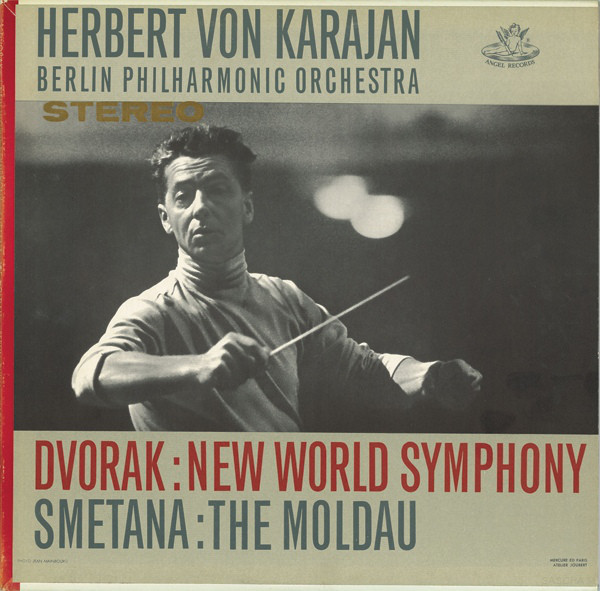 Dvorak* / Smetana* - Herbert Von Karajan, Berlin Philharmonic Orchestra* - New World Symphony / The Moldau (LP)