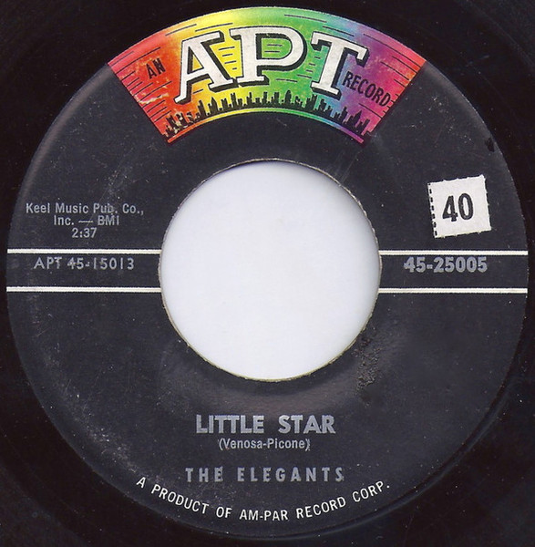The Elegants - Little Star / Getting Dizzy - Apt Records - 45-25005 - 7", Single 1766641882
