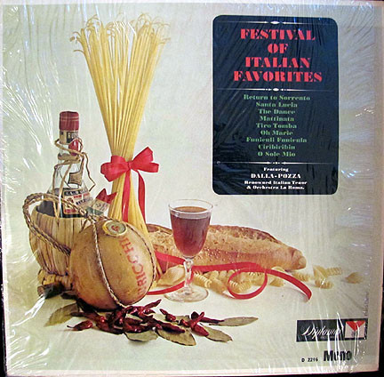 Dalla-Pozza & Orchestra La Roma - Festival Of Italian Favorites (LP)