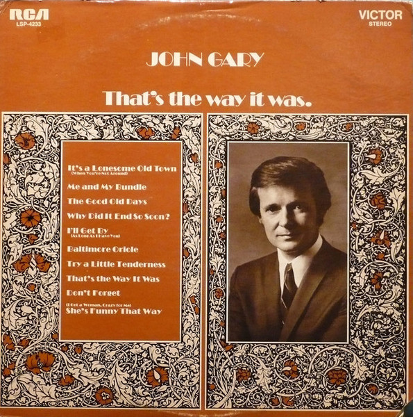 John Gary - That's The Way It Was - RCA Victor - LSP-4233 - LP, Album 1770247030