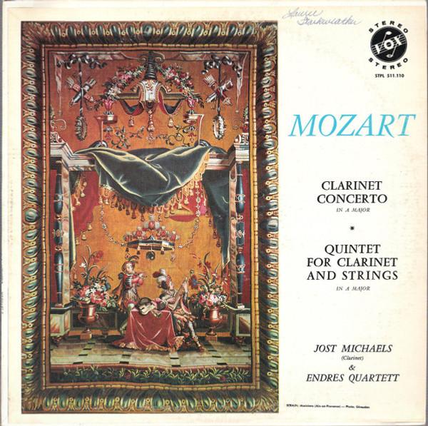 Wolfgang Amadeus Mozart : Jost Michaels & Endres-Quartett - Clarinet Concerto In A Major  / Quintet For Clarinet And Strings In A Major - VOX (6) - STPL 511.110 - LP 1771282381