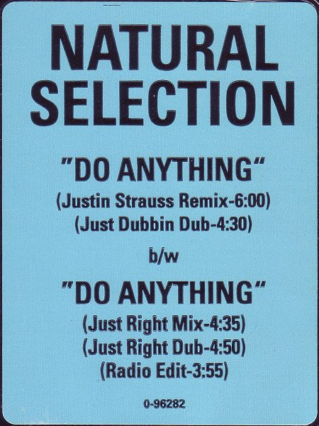 Natural Selection - Do Anything - EastWest Records America - 0-96282 - 12" 1773285670