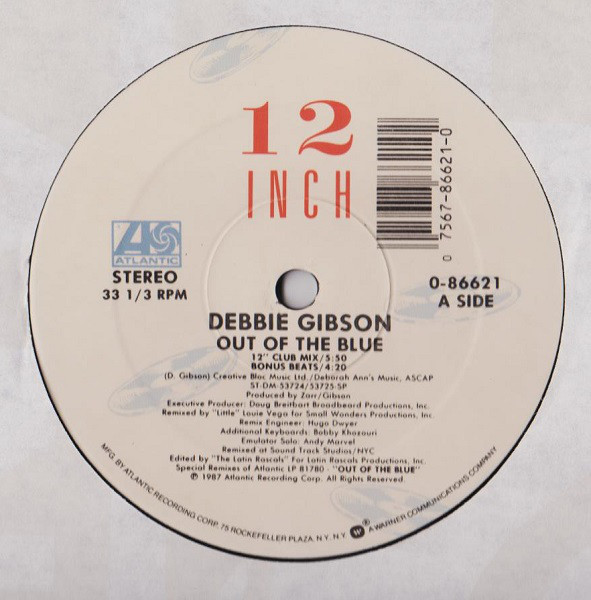 Debbie Gibson - Out Of The Blue (12", Maxi, Gen)