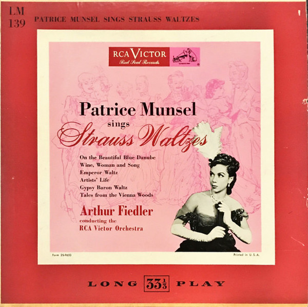 Patrice Munsel, Arthur Fiedler Conducting RCA Victor Orchestra* - Sings Strauss Waltzes (10")