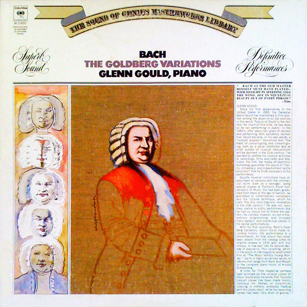 Johann Sebastian Bach / Glenn Gould - The Goldberg Variations - Columbia Masterworks - M 31820 - LP, Album, RE 1784835046