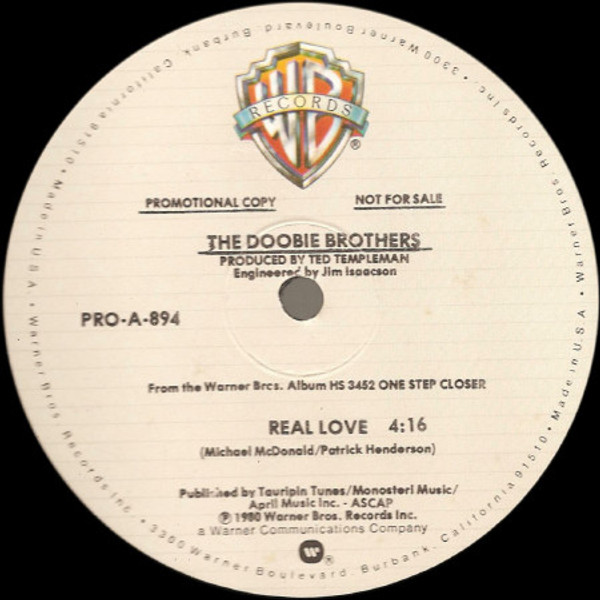 The Doobie Brothers - Real Love (12", S/Sided, Promo)