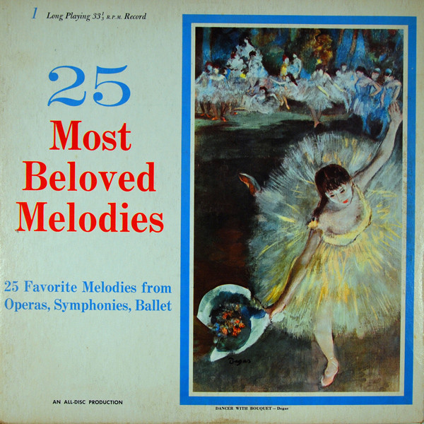 Various - 25 Most Beloved Melodies - All Disc - BMN - LP, Album, Mono 1780890550