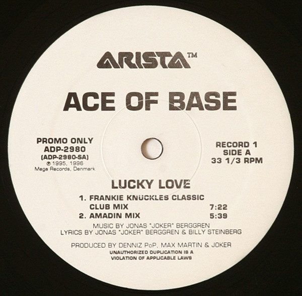Ace Of Base - Lucky Love (2x12", Promo)