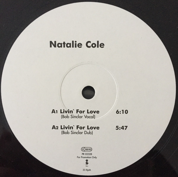 Natalie Cole - Livin' For Love - Elektra - PR 02328 - 12", Promo 1803714358