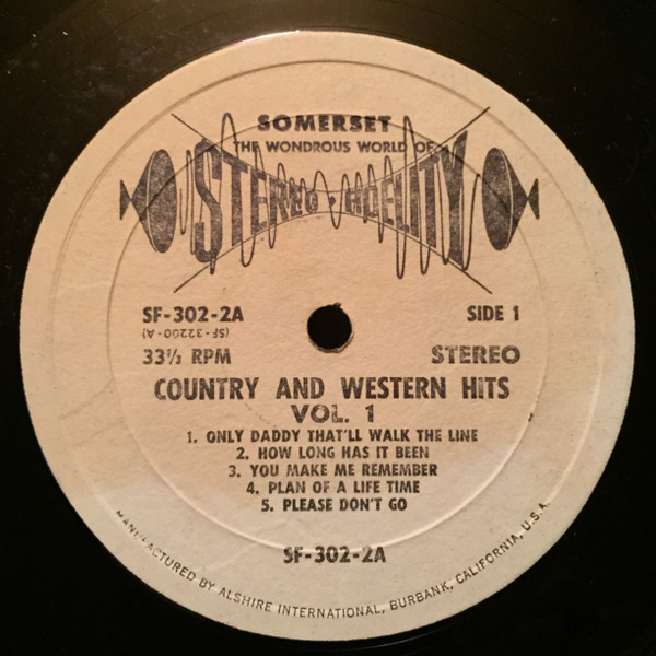 Various - Country And Western Hits Vol. 1 - Somerset - SF-302 - 3xLP, Comp 1827109036
