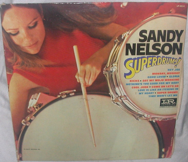 Sandy Nelson - Superdrums! (LP, Album, Mono)
