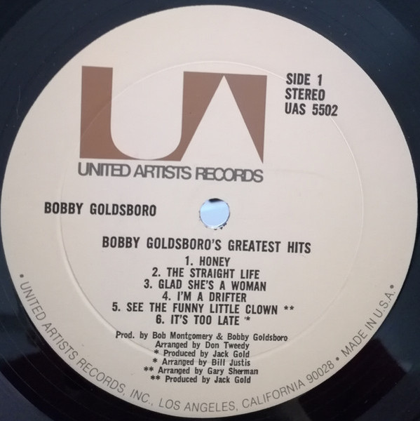 Bobby Goldsboro - Bobby Goldsboro's Greatest Hits (LP, Comp, RE, Gat)