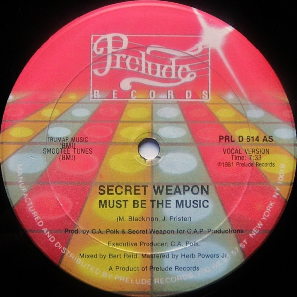 Secret Weapon (2) - Must Be The Music (12")