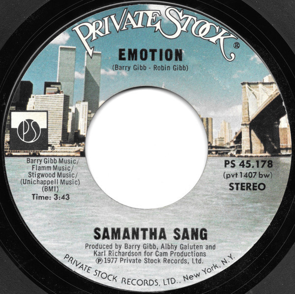 Samantha Sang - Emotion / When Love Is Gone - Private Stock - PS 45,178 - 7", Single, RE 1876460035