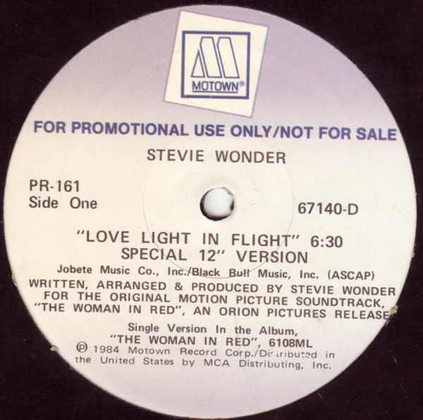 Stevie Wonder - Love Light In Flight - Motown - PR-161 - 12", Promo 1911628238