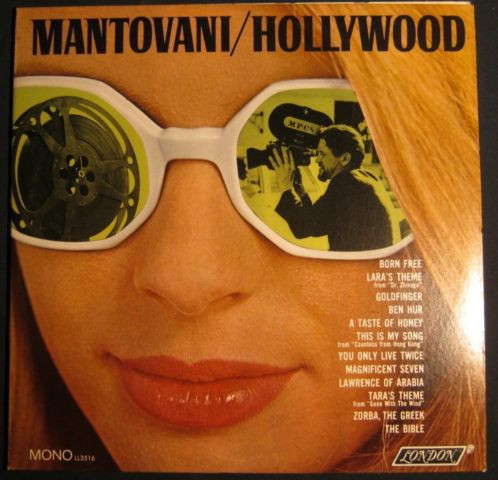 Mantovani - Hollywood (LP, Album, Mono)