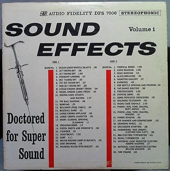 No Artist - Sound Effects Volume 1 (LP)