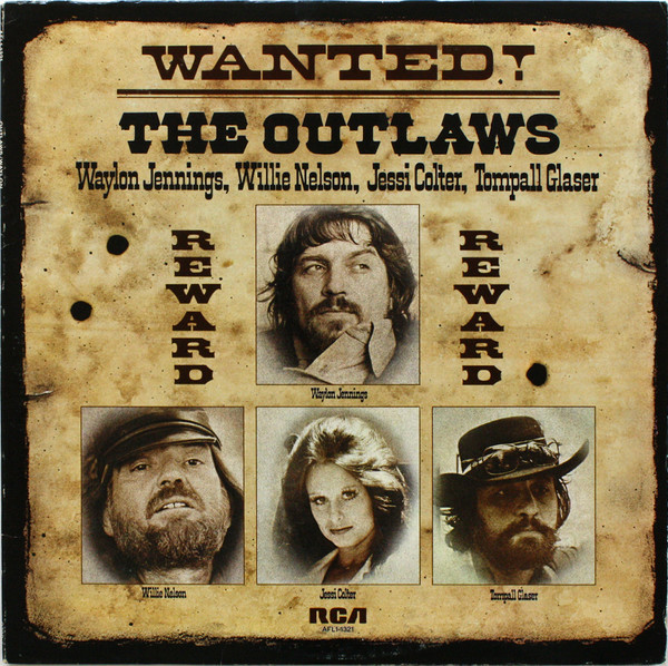 Waylon Jennings, Willie Nelson, Jessi Colter, Tompall Glaser - Wanted! The Outlaws - RCA Victor - AFL1-1321 - LP, Album, Comp, RE, Ind 1921447184