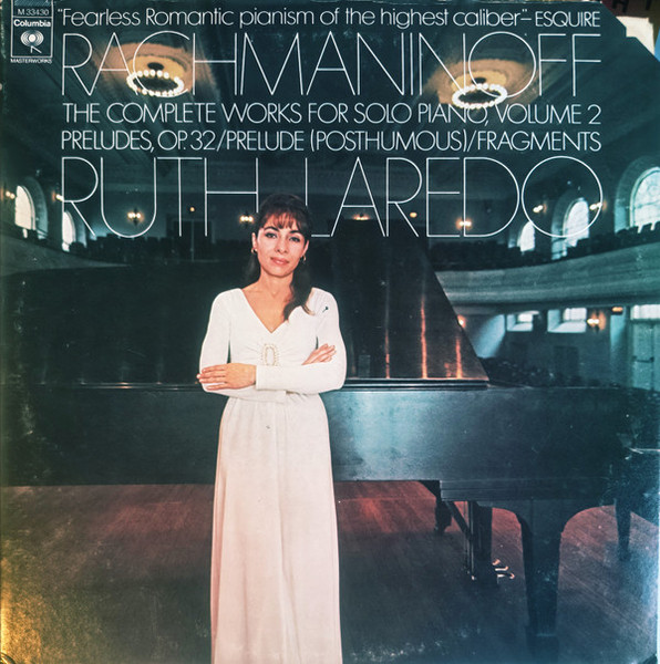 Ruth Laredo - Rachmaninoff, The Complete Works For Solo Piano, Volume 2, Ruth Laredo (LP, Album, Promo)