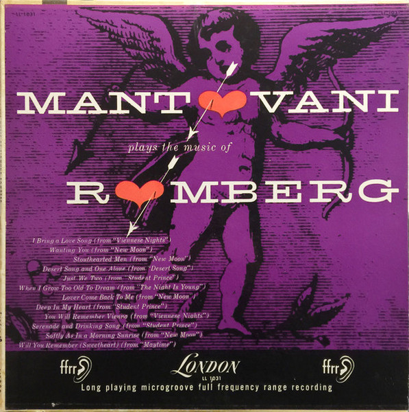 Mantovani - Mantovani Plays The Music Of Romberg - London Records - LL 1031 - LP 1887557908