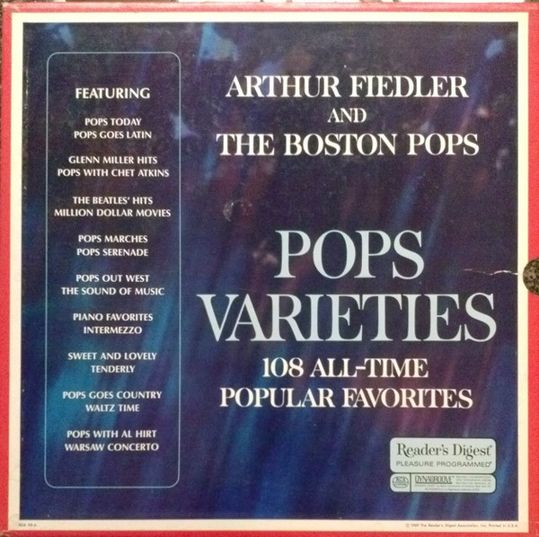 Arthur Fiedler And The Boston Pops Orchestra - Pops Varieties - Reader's Digest, RCA Custom - RDA 98-A, RDA 98 - 9xLP, Comp + Box 1903219274