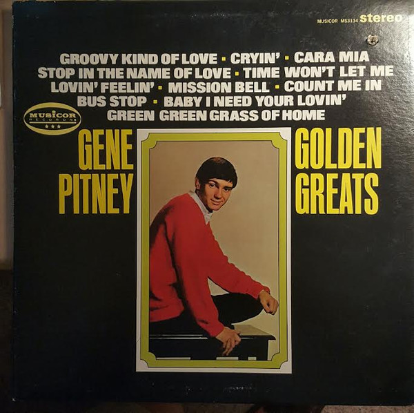 Gene Pitney - Golden Greats - Musicor Records, Musicor Records - MS-3134, MS3134 - LP, Album 1962818105