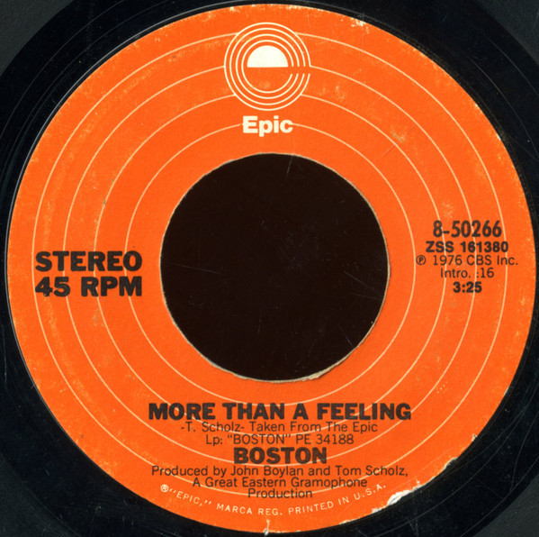 Boston - More Than A Feeling - Epic - 8-50266 - 7", Single, Styrene, Pit 1959334997