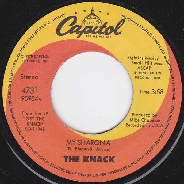 The Knack (3) - My Sharona / Let Me Out (7", Single)