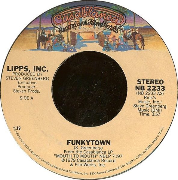 Lipps, Inc. - Funkytown (7", Single, Styrene, 19)