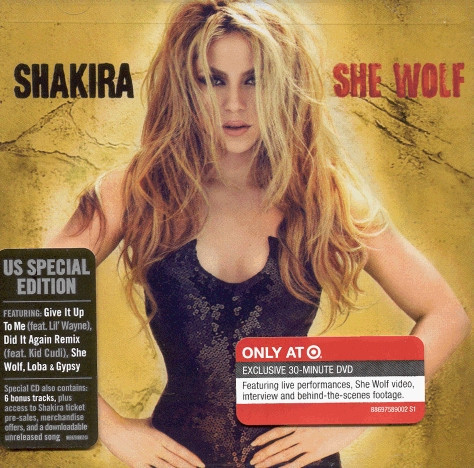 Shakira - She Wolf - Epic - 88697589002 - CD, Album, Enh + DVD-V