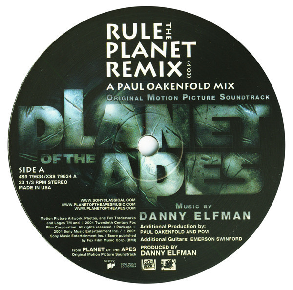 Danny Elfman - Original Motion Picture Soundtrack Planet Of The Apes (12")