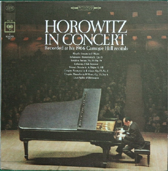 Vladimir Horowitz - Horowitz In Concert (Recorded At His 1966 Carnegie Hall Recitals) (2xLP, Pit)
