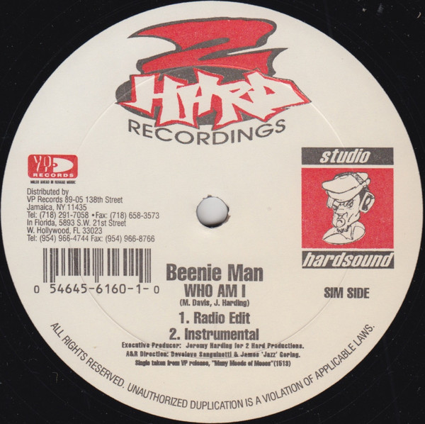 Beenie Man - Who Am I (12", Single)