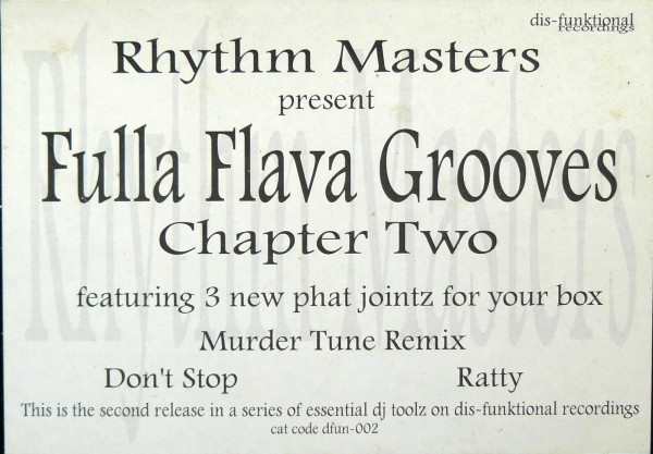 Rhythm Masters - Fulla Flava Grooves (Funk Essentials On Plastic) Chapter 2 (12")