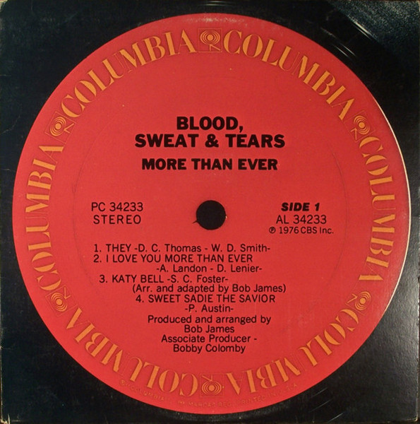 Blood, Sweat & Tears* - More Than Ever (LP, Album, Pit)