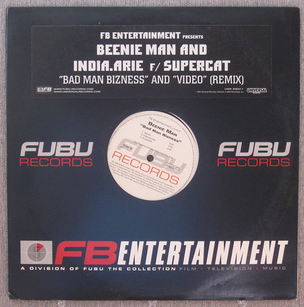 Beenie Man And India.Arie F/ Supercat* - Bad Man Bizness / Video (Remix) (12", Promo)