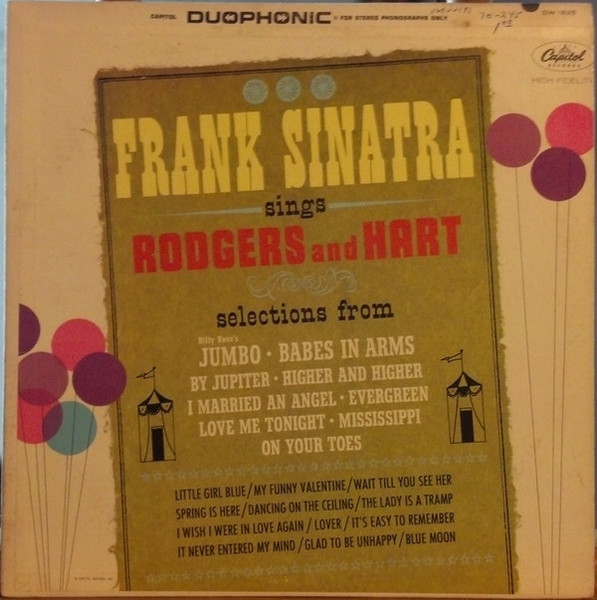 Frank Sinatra - Sings Rodgers And Hart (LP, Comp, Duo)