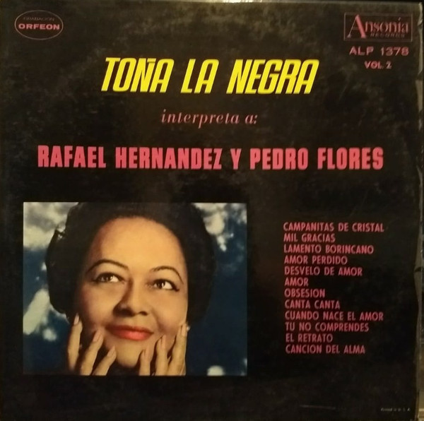 Toña La Negra - Interpreta A: Rafael Hernandez y Pedro Flores (LP, Album)