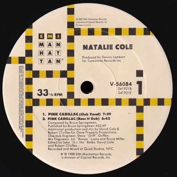 Natalie Cole - Pink Cadillac (12", SRC)