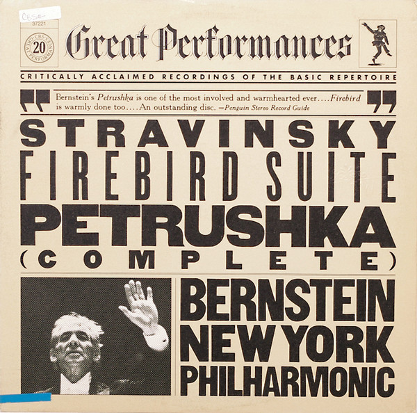 Stravinsky* / Bernstein* / New York Philharmonic* - Firebird Suite / Petrushka (Complete) (LP, Album, RE)