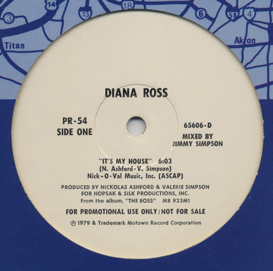 Diana Ross - It's My House / No One Gets The Prize/The Boss (12", Promo)