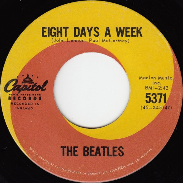 The Beatles - Eight Days A Week (7", Single)