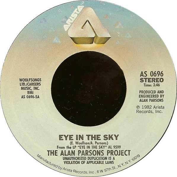 The Alan Parsons Project - Eye In The Sky (7", Single, Pit)