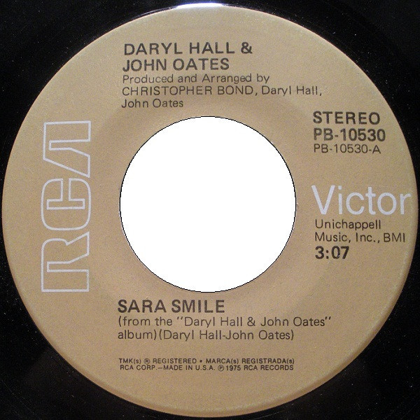 Daryl Hall & John Oates - Sara Smile (7", Single)