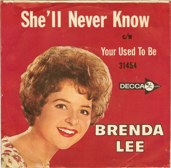 Brenda Lee - Your Used To Be / She'll Never Know (7", Single, Pin)