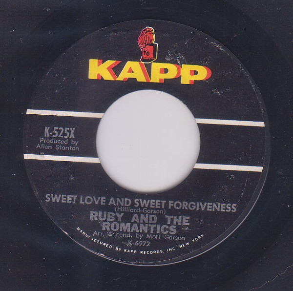 Ruby And The Romantics - Sweet Love And Sweet Forgiveness / My Summer Love (7", Single, Styrene)