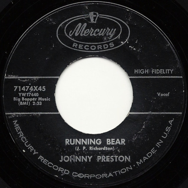 Johnny Preston - Running Bear / My Heart Knows (7", Single, Styrene)